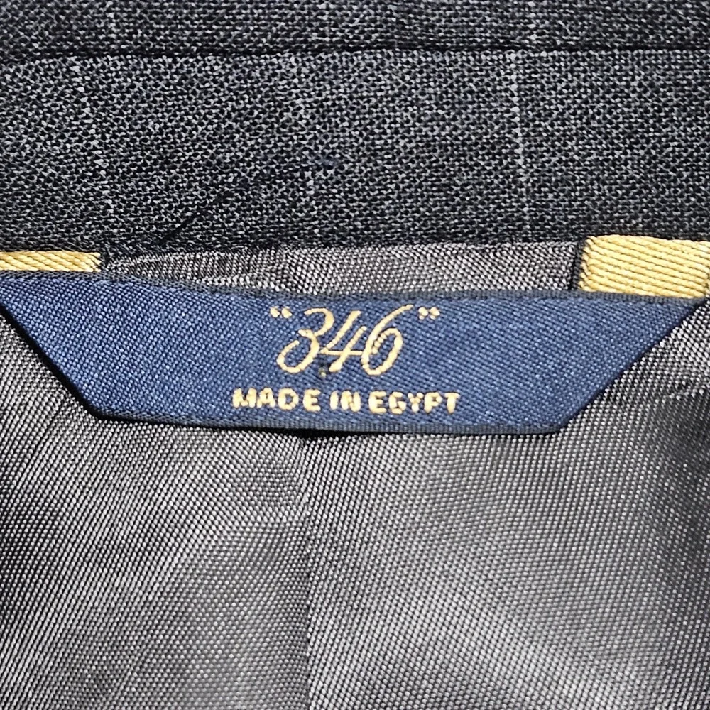 Brooks Brothers Suit Mens 40R 34x31 Charcoal Grey Pinstripe 346 Stretch Wool